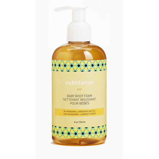 Substance Baby Body Foam, Gentle Herbal Baby Wash, Shampoo and Bubble Bath with Lavender, 236ml