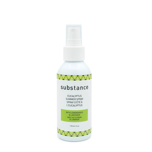 Substance Eucalyptus Summer Spray, Refreshing Herbal Body and Linen Mist with Eucalyptus, Lemongrass and Citronella, 118ml