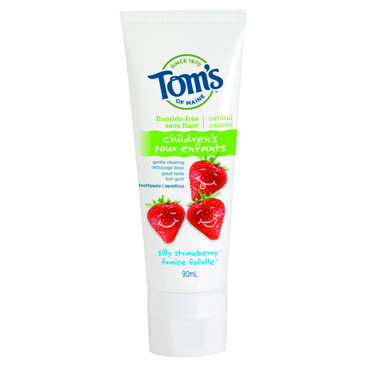 Tom's of Maine Silly Strawberry Children's Toothpaste, Fluoride-Free, 90ml