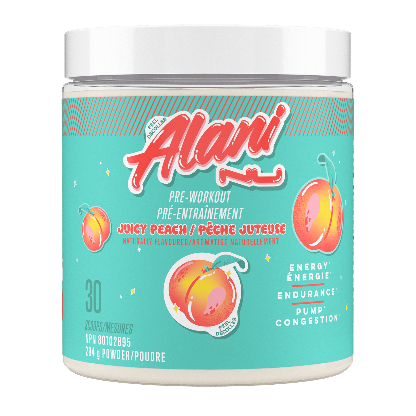 Alani Nu Pre-Workout Powder Juicy Peach