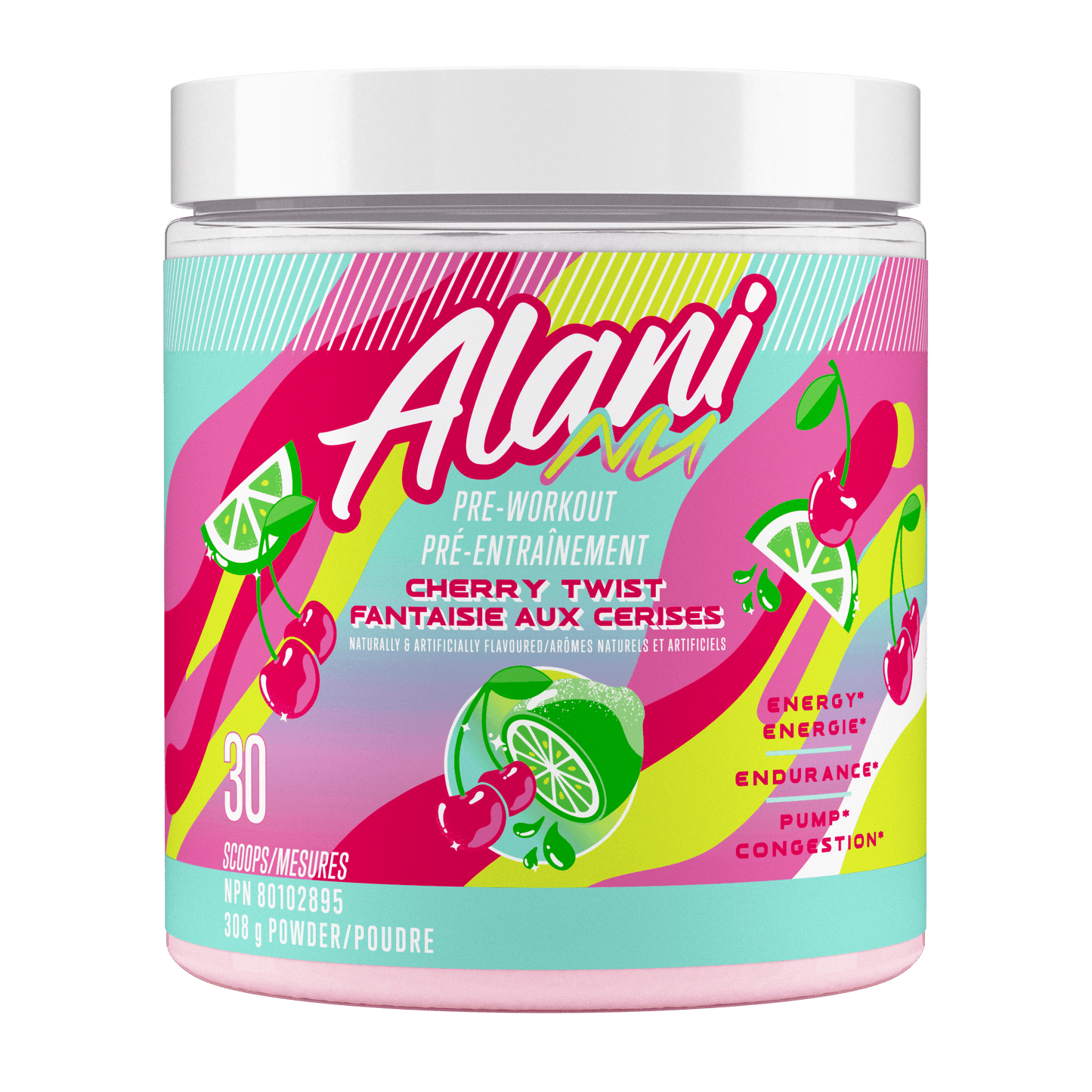 Alani Nu Pre-Workout Powder Cherry Twist