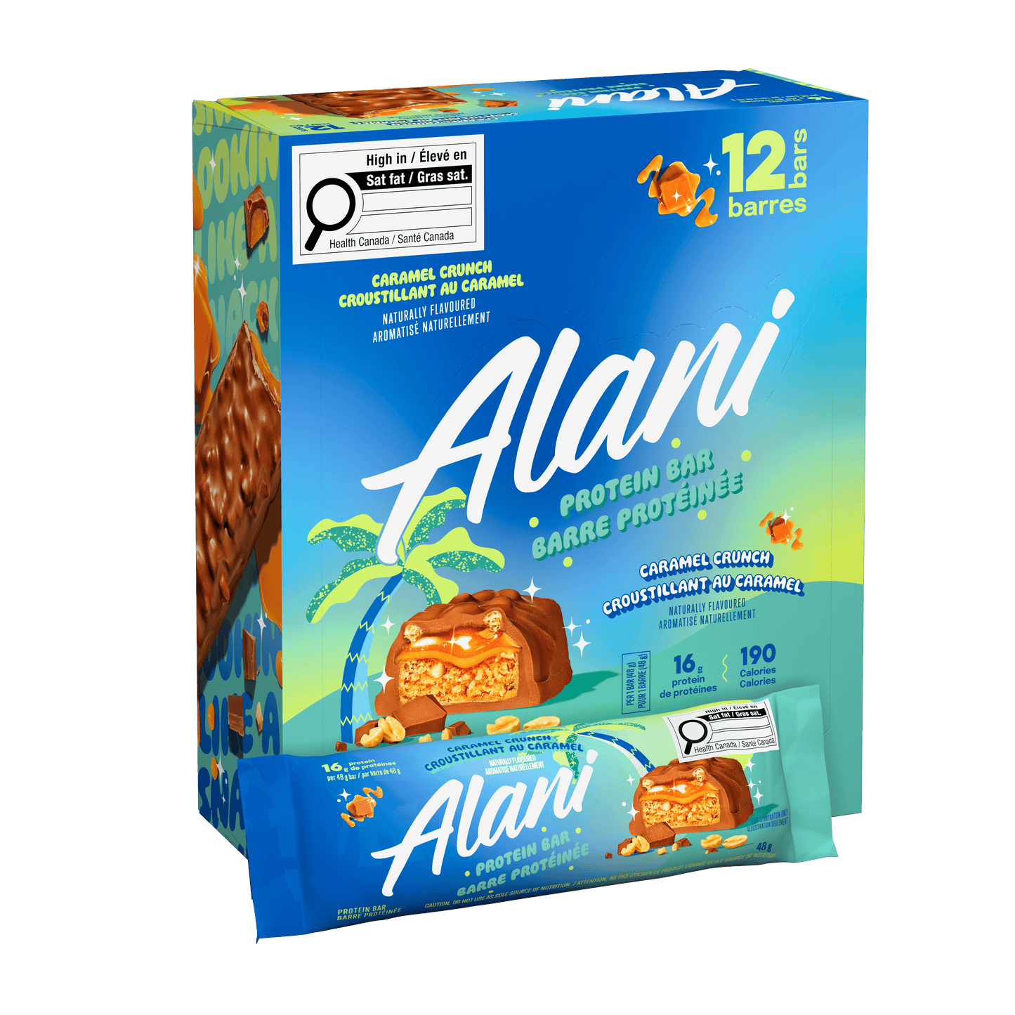 Alani Nu Caramel Crunch Protein Bars box of 12