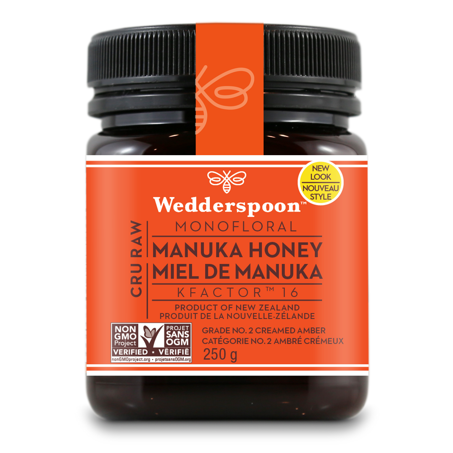 Wedderspoon Raw Manuka Honey KFactor 16 250g
