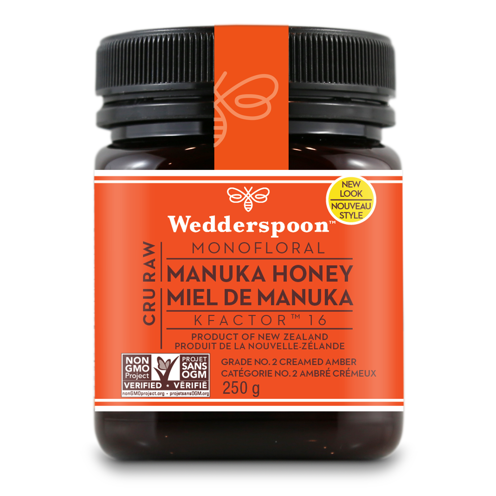 Wedderspoon Raw Manuka Honey KFactor 16 250g