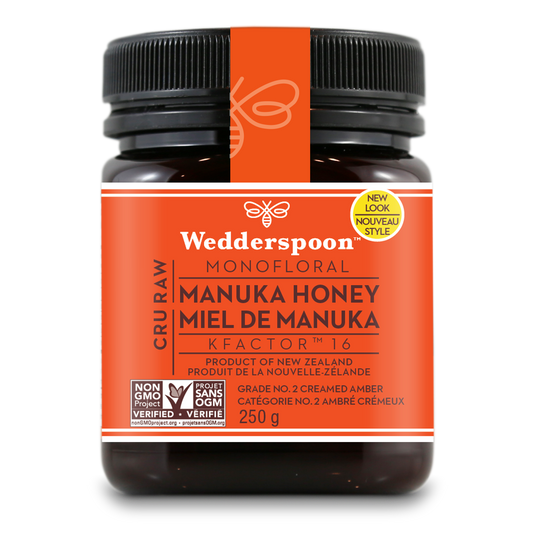 Wedderspoon Raw Manuka Honey KFactor 16 250g