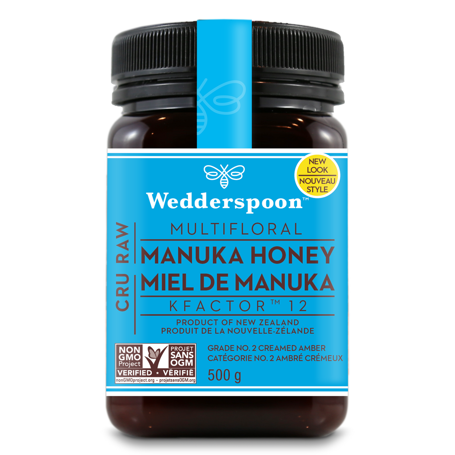 Wedderspoon Raw Manuka Honey KFactor 12 500g
