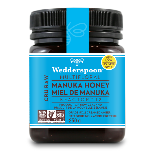 Wedderspoon Raw Manuka Honey KFactor 12 250g