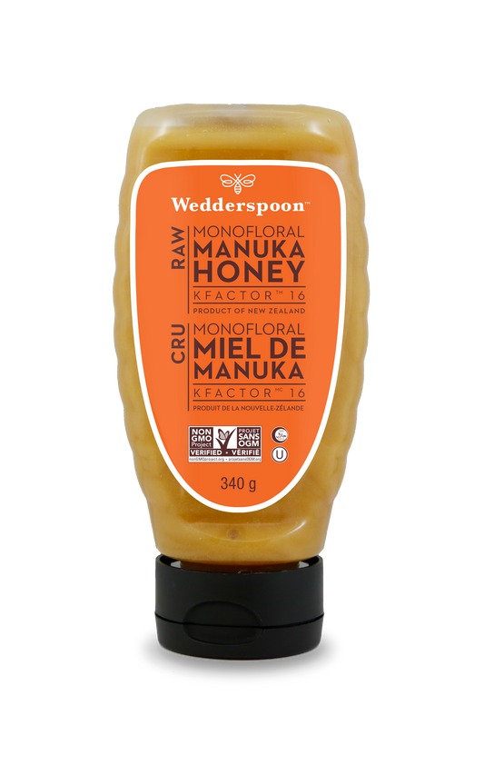 Wedderspoon Monofloral Manuka Honey KFactor 16 340g
