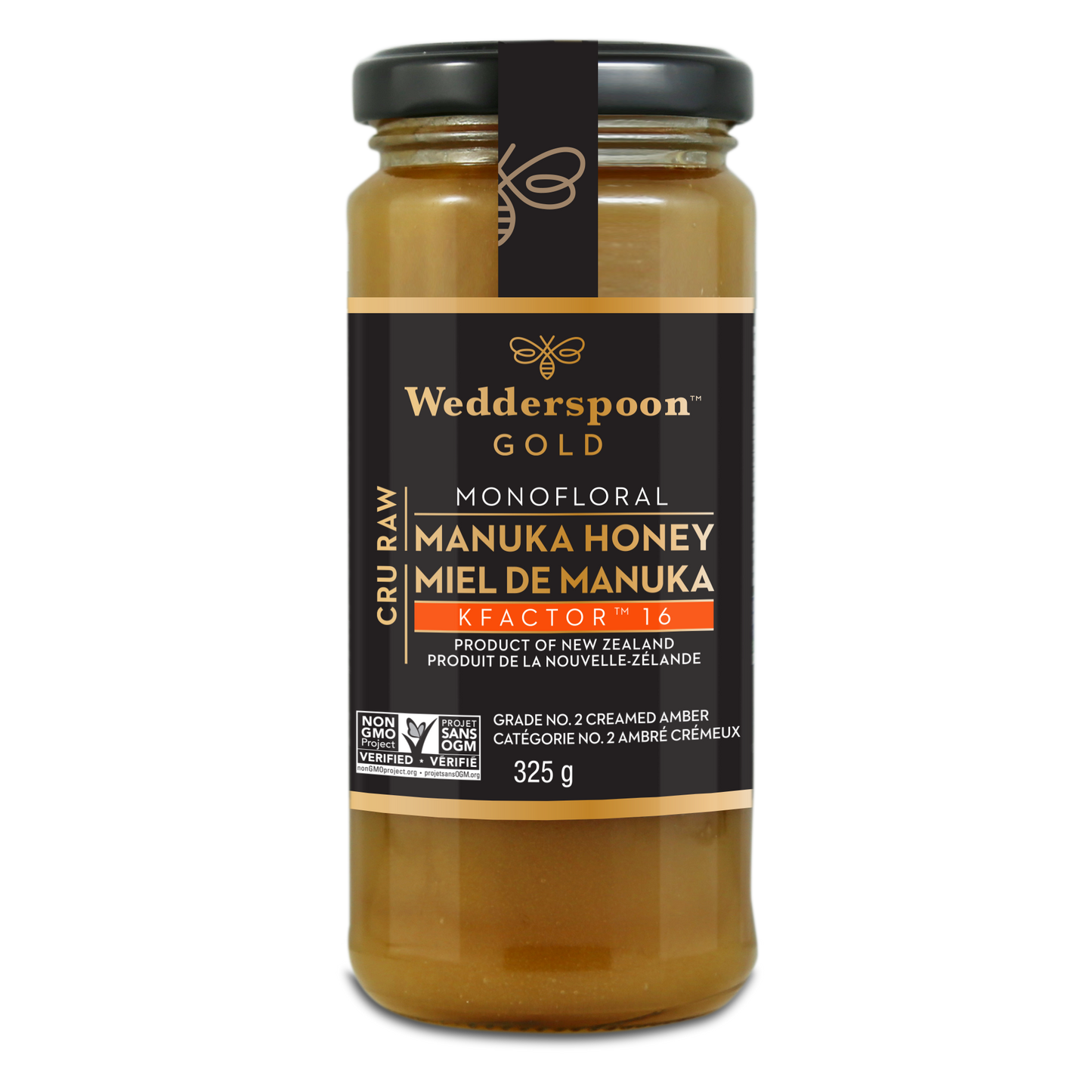 Wedderspoon Raw Manuka Honey KFactor 16 325g 325g