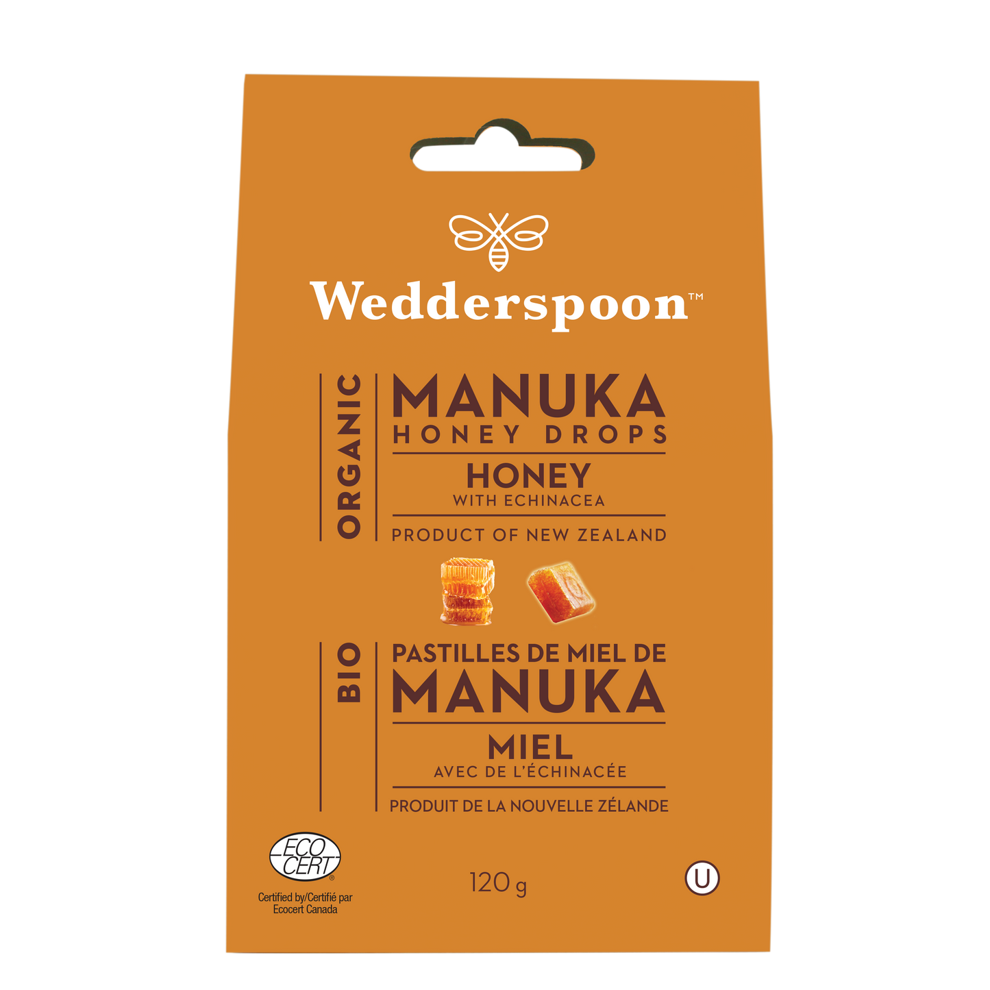 Wedderspoon Organic Manuka Honey Drops Echinacea