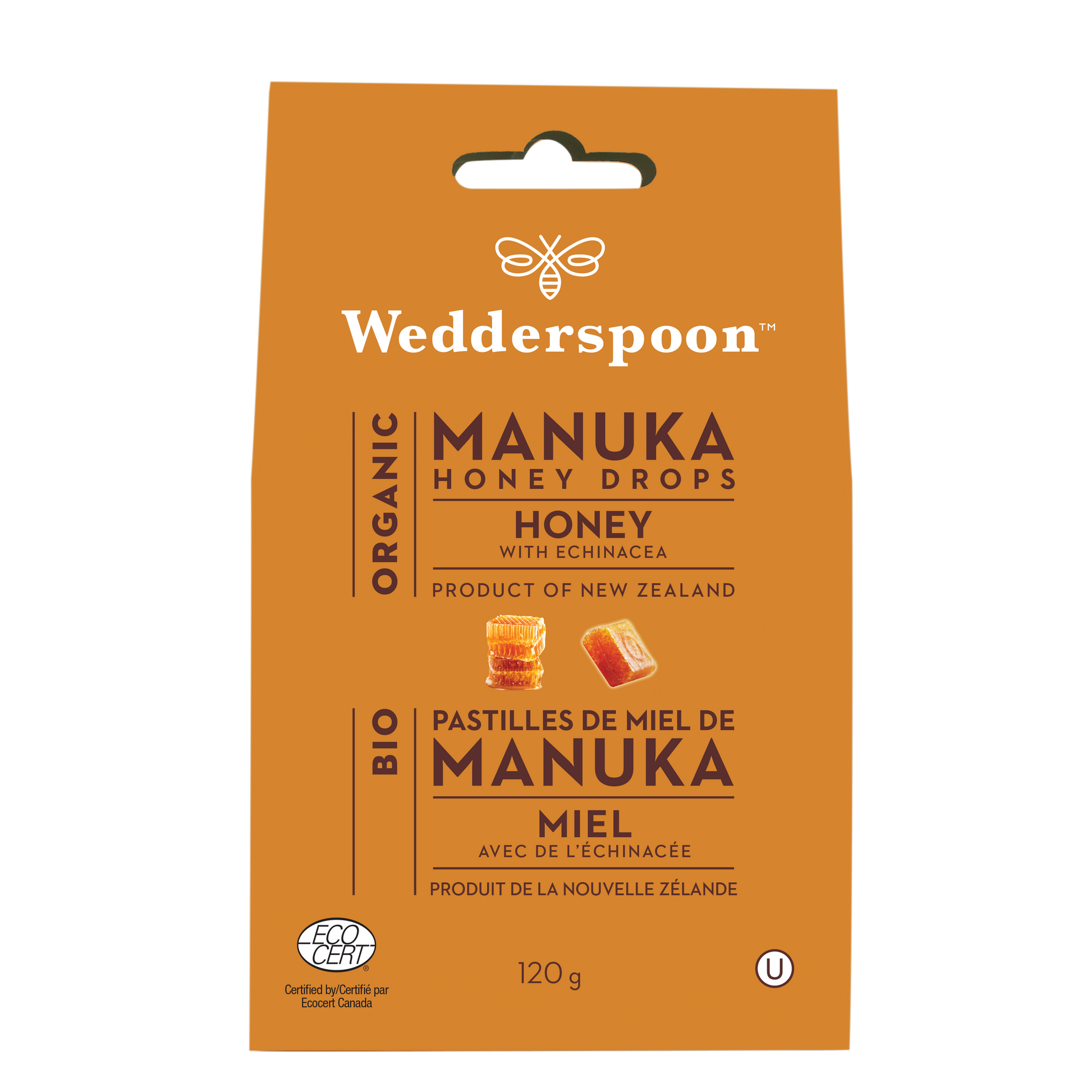Wedderspoon Organic Manuka Honey Drops Echinacea