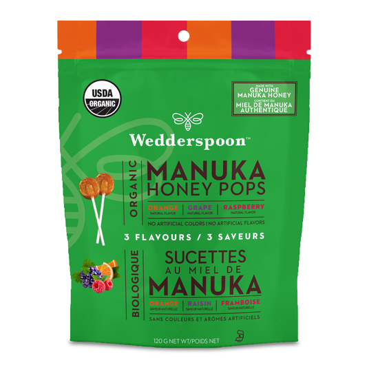 Wedderspoon Organic Manuka Honey Pops Variety Pack Variety Pack