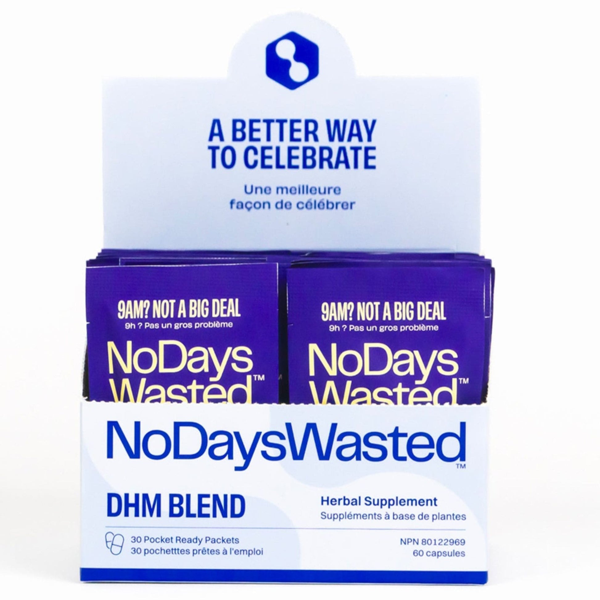 30 Pack | No Days Wasted DHM blend