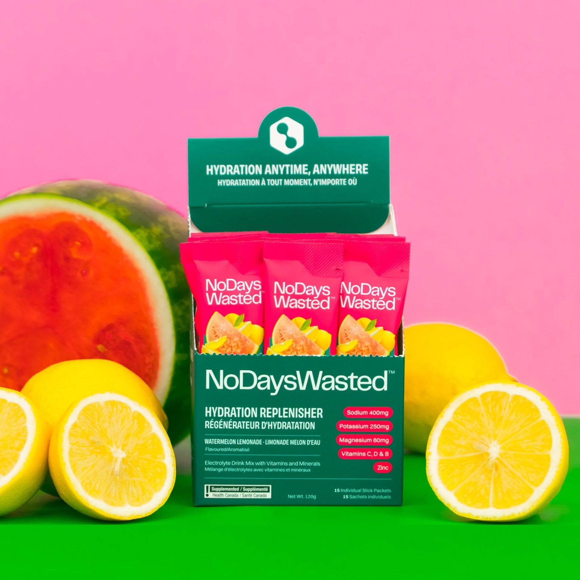 Watermelon Lemonade | No Days Wasted Hydration Replenisher // watermelon lemonade flavour