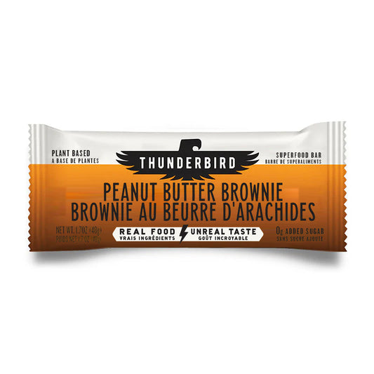 Thunderbird Real Food Bar Peanut Butter Brownie box of 12