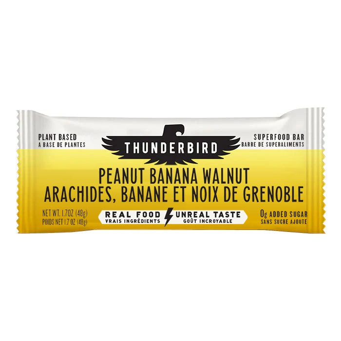 Thunderbird Real Food Bar Peanut Banana Walnut box of 12