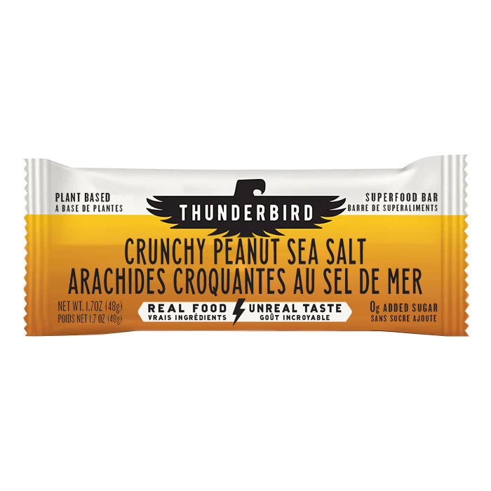 Thunderbird Real Food Bar Crunchy Peanut Sea Salt box of 12