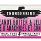 Thunderbird Real Food Bar Peanut Butter & Jelly box of 12