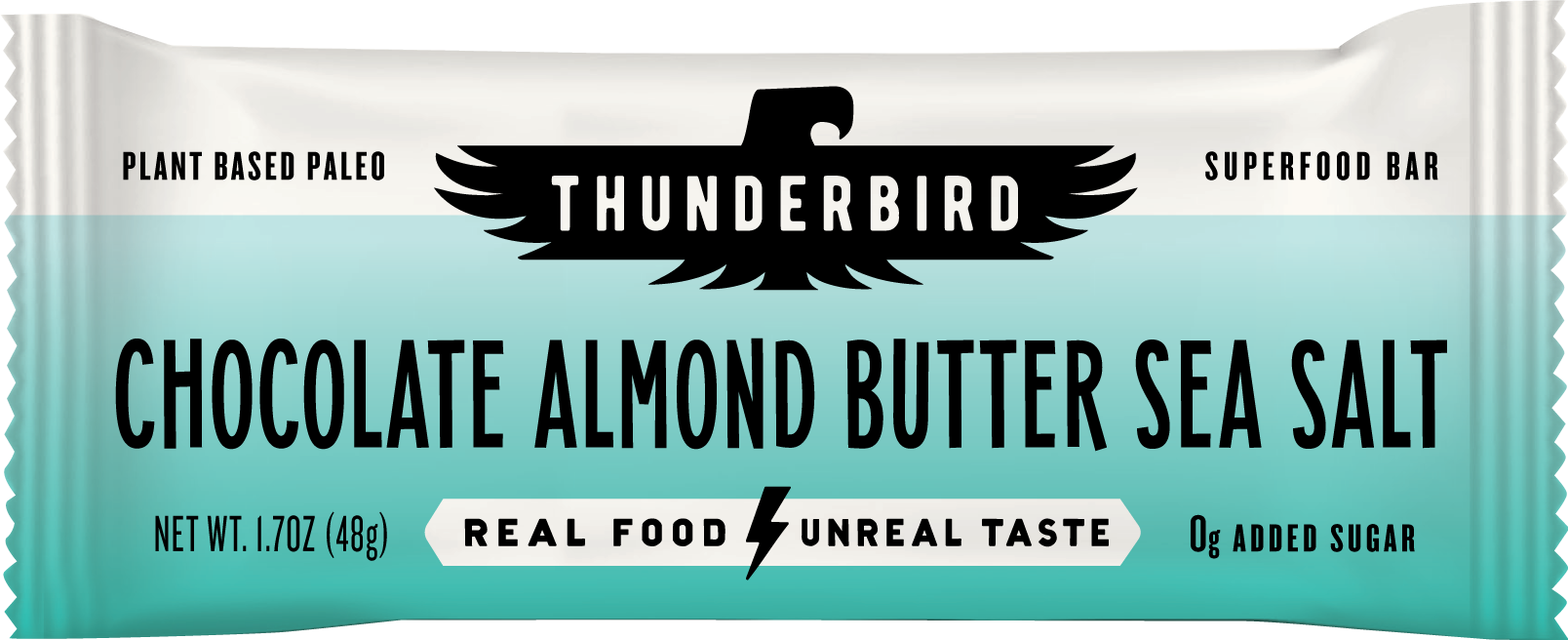 Thunderbird Real Food Bar Chocolate Almond Butter Sea Salt box of 12