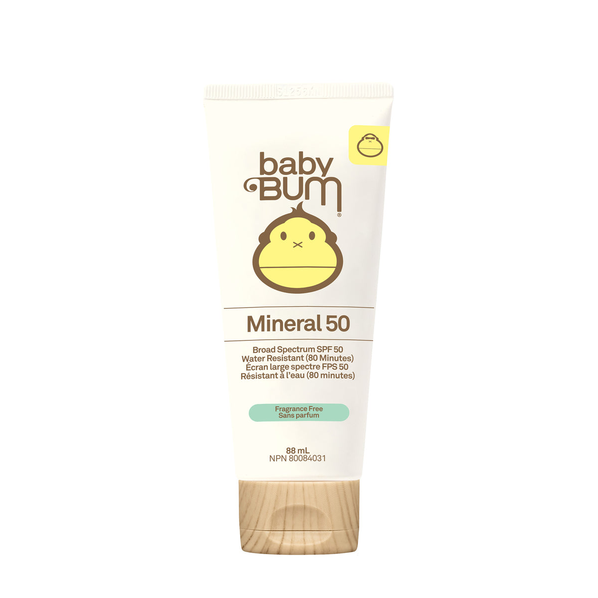 Sun Bum Baby Bum Mineral SPF 50 Sunscreen, Fragrance-Free Zinc Oxide Lotion or Spray for Babies and Toddlers, 88ml - Lotion 88ml