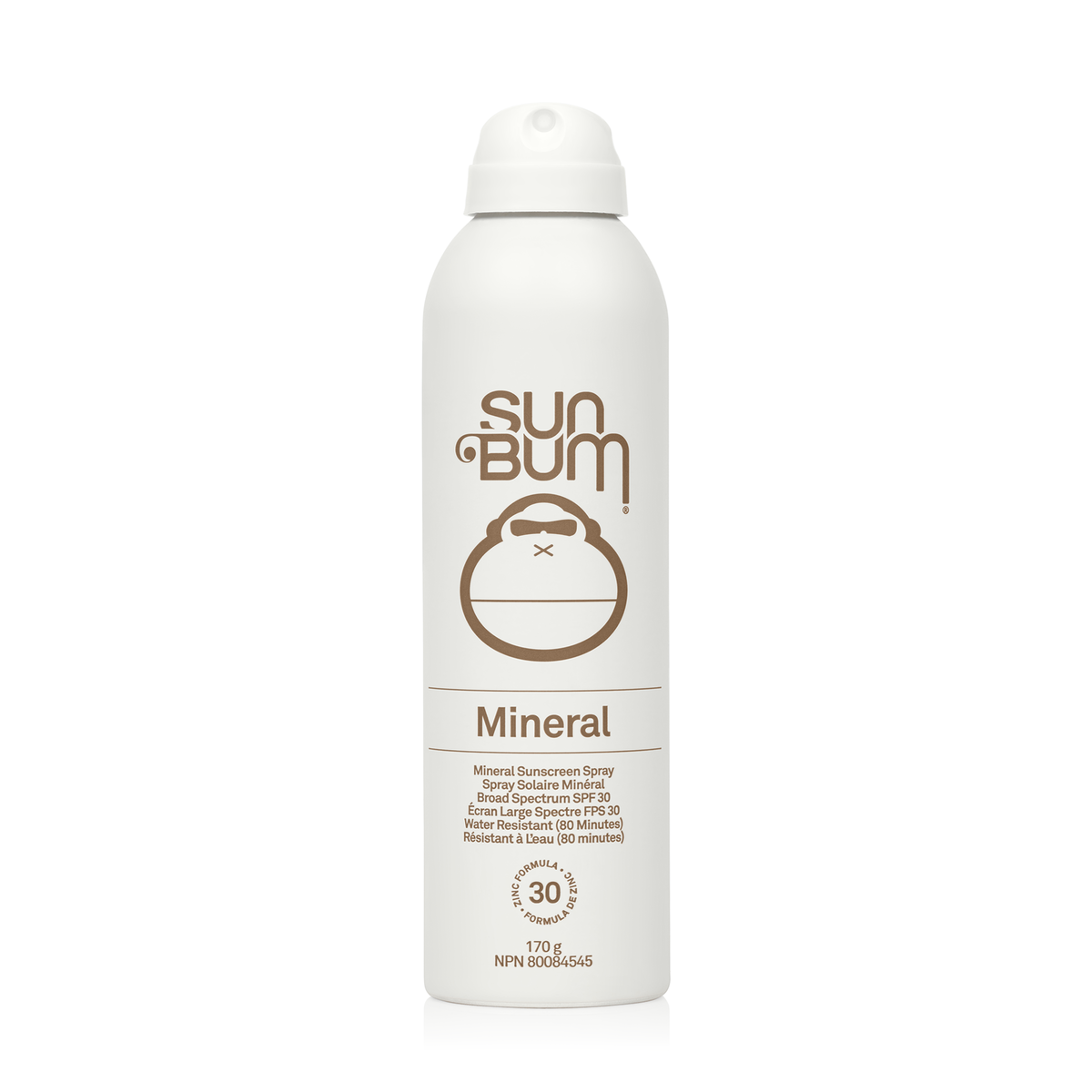 Sun Bum Mineral Sunscreen Spray, Zinc Oxide SPF 30 or SPF 50, Water Resistant 80 Minutes, 170g - SPF 30