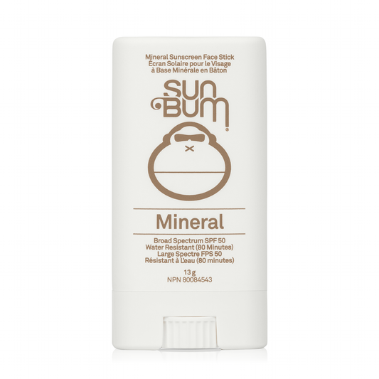 Sun Bum Mineral SPF 50 Sunscreen Face Stick, Zinc Oxide Stick with Avocado and Coconut Oil, Water Resistant 80 Minutes, 13g