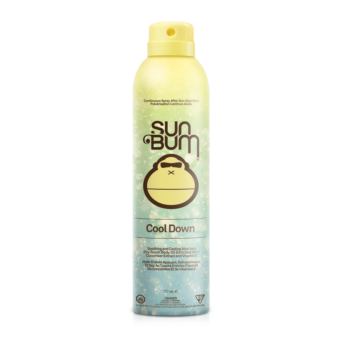 Sun Bum After Sun Cool Down Lotion, Gel or Spray with Aloe and Vitamin E, Cooling Moisturizer for Skin After Sun Exposure, 177ml - Spray 177ml
