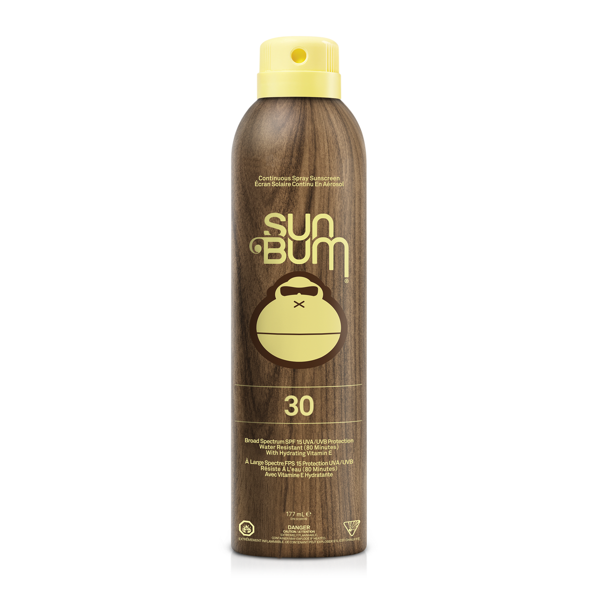 Sun Bum Original Sunscreen Spray SPF 30 or SPF 50, Broad Spectrum Continuous Spray Sunscreen with Vitamin E, Water Resistant 80 Minutes, 177ml - SPF 30