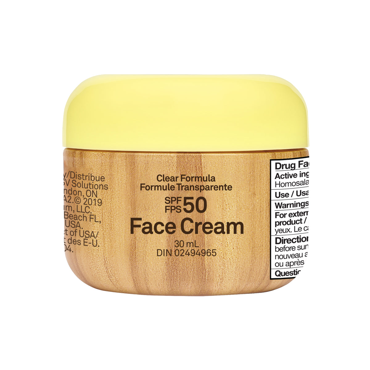 Sun Bum Original SPF 50 Face Cream, Broad Spectrum Face Sunscreen with Vitamin E, Water Resistant 80 Minutes, Travel Size 30ml