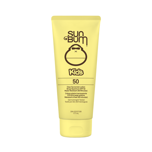Sun Bum Kids Clear SPF 50 Sunscreen, Water Resistant Lotion, Spray or Face Stick for Wet or Dry Skin - Lotion 177ml