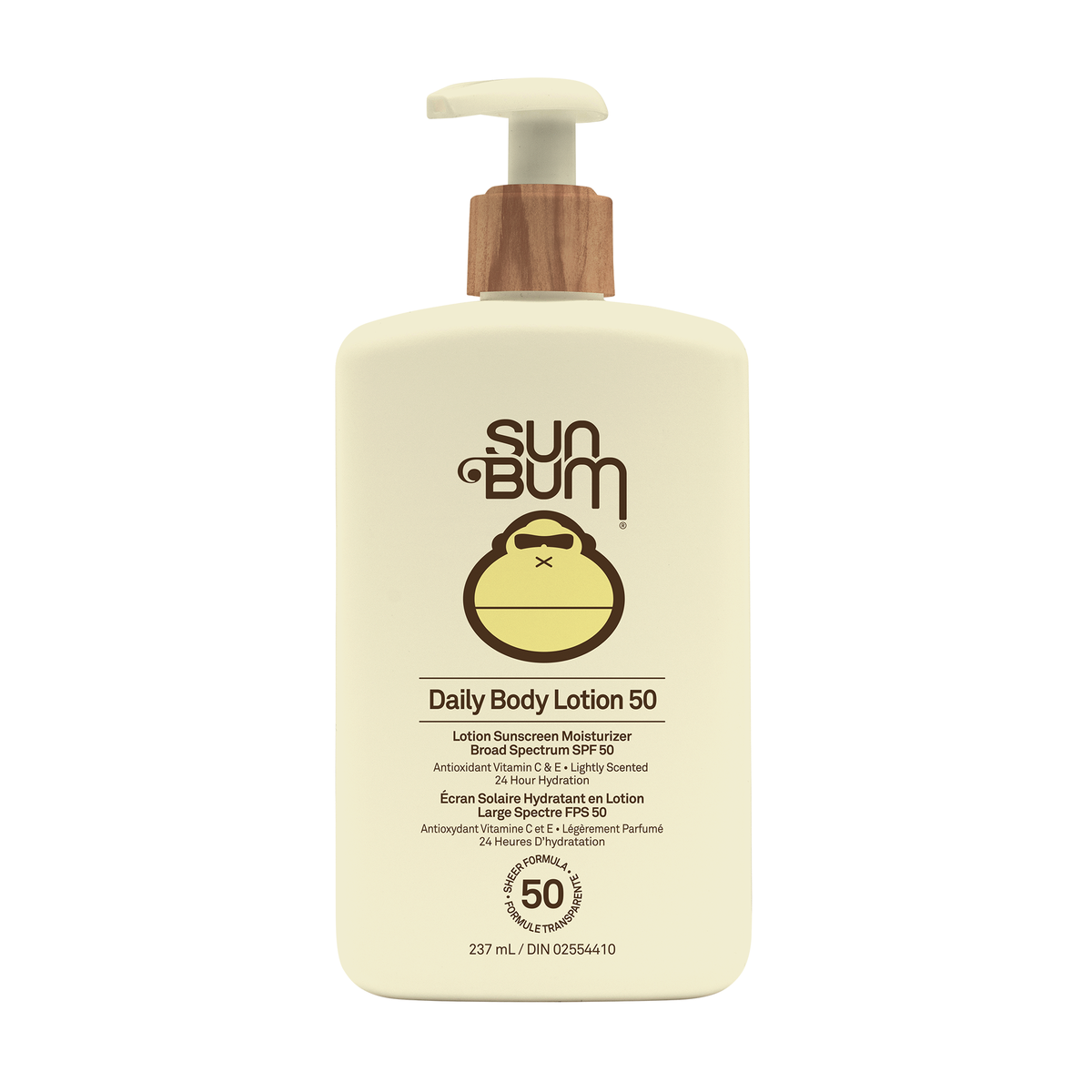 Sun Bum Daily SPF 50 Body Lotion, Lightweight Moisturizing Sunscreen with Vitamin E and Vitamin C Ester, Water Resistant 80 Minutes, 237ml