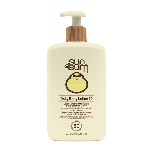 Sun Bum Daily SPF 50 Body Lotion, Lightweight Moisturizing Sunscreen with Vitamin E and Vitamin C Ester, Water Resistant 80 Minutes, 237ml