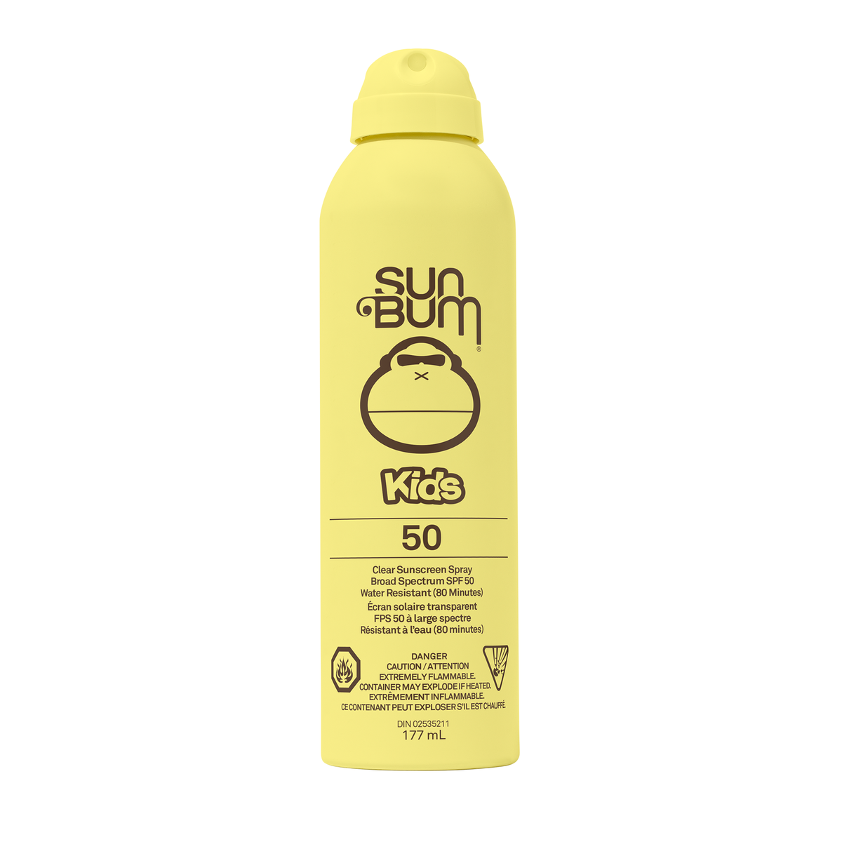Sun Bum Kids Clear SPF 50 Sunscreen, Water Resistant Lotion, Spray or Face Stick for Wet or Dry Skin - Spray 177ml