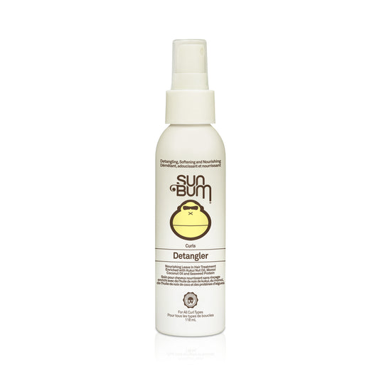 Sun Bum Curls Detangler Spray with Kukui Nut, Monoi Coconut Oil and Sea Kelp, Leave-In for Curly Hair, 118ml