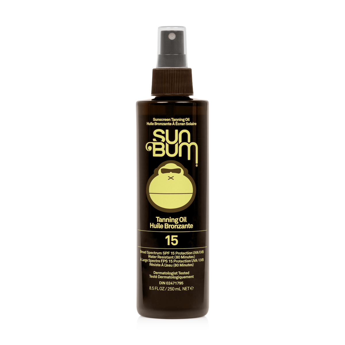 Sun Bum SPF 15 Tanning Oil or Browning Lotion, Broad Spectrum SPF 15 with Coconut, Argan and Aloe, Water Resistant 80 Minutes, 250ml - Tanning Oil 250ml