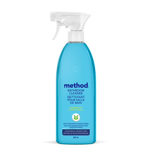 Method Tub + Tile Bathroom Cleaner Spray, Eucalyptus Mint, 828 ml