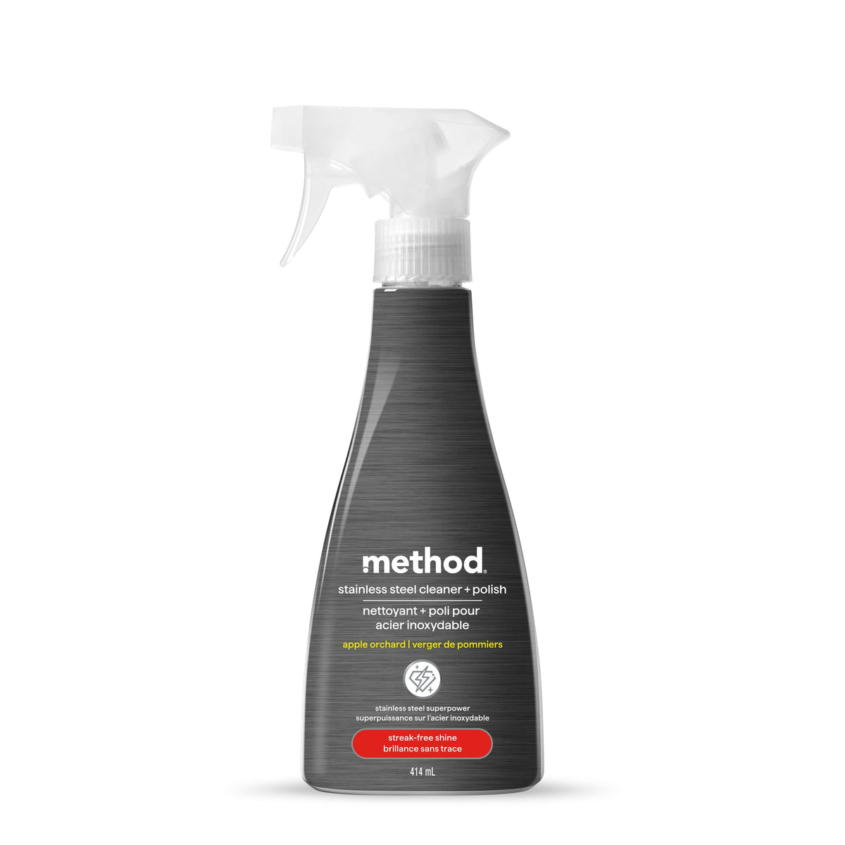 Method Stainless Steel Clean + Polish Spray, 414 ml