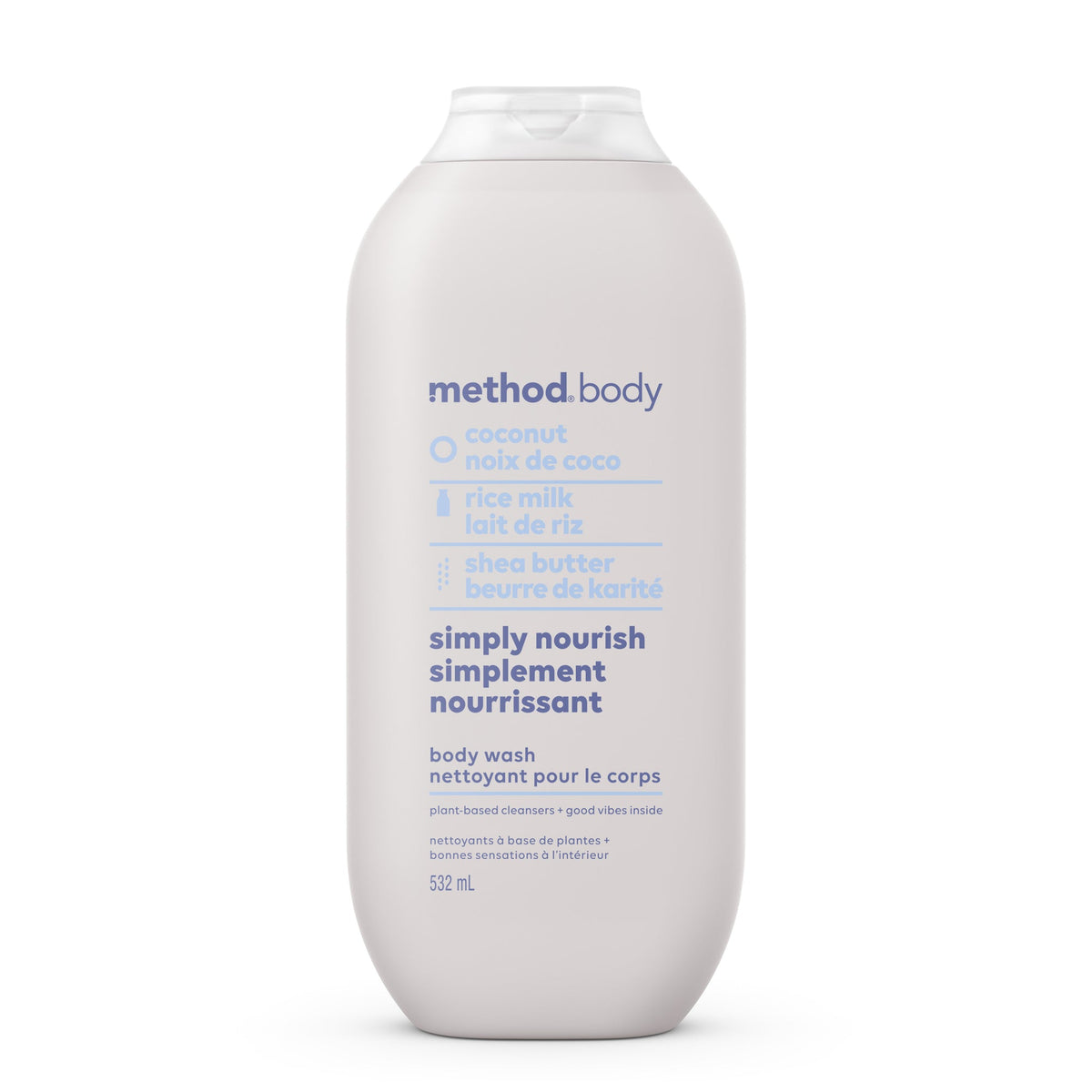 Method Body Wash, Plant-Based Cleansers, 6 Scents - Simply Nourish / 532 ml