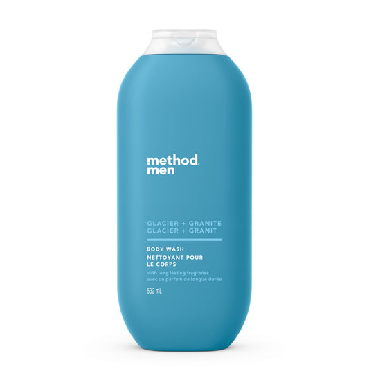Method Men's Body Wash, 7 Scents - Glacier + Granite / 532 ml