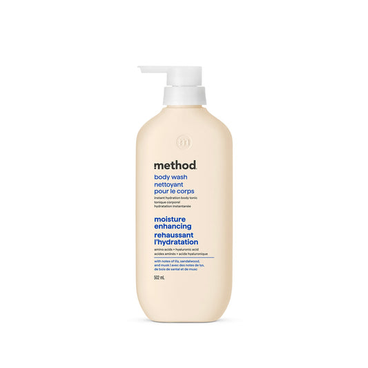 Method Moist Lily Hydrating Body Wash, 502 ml