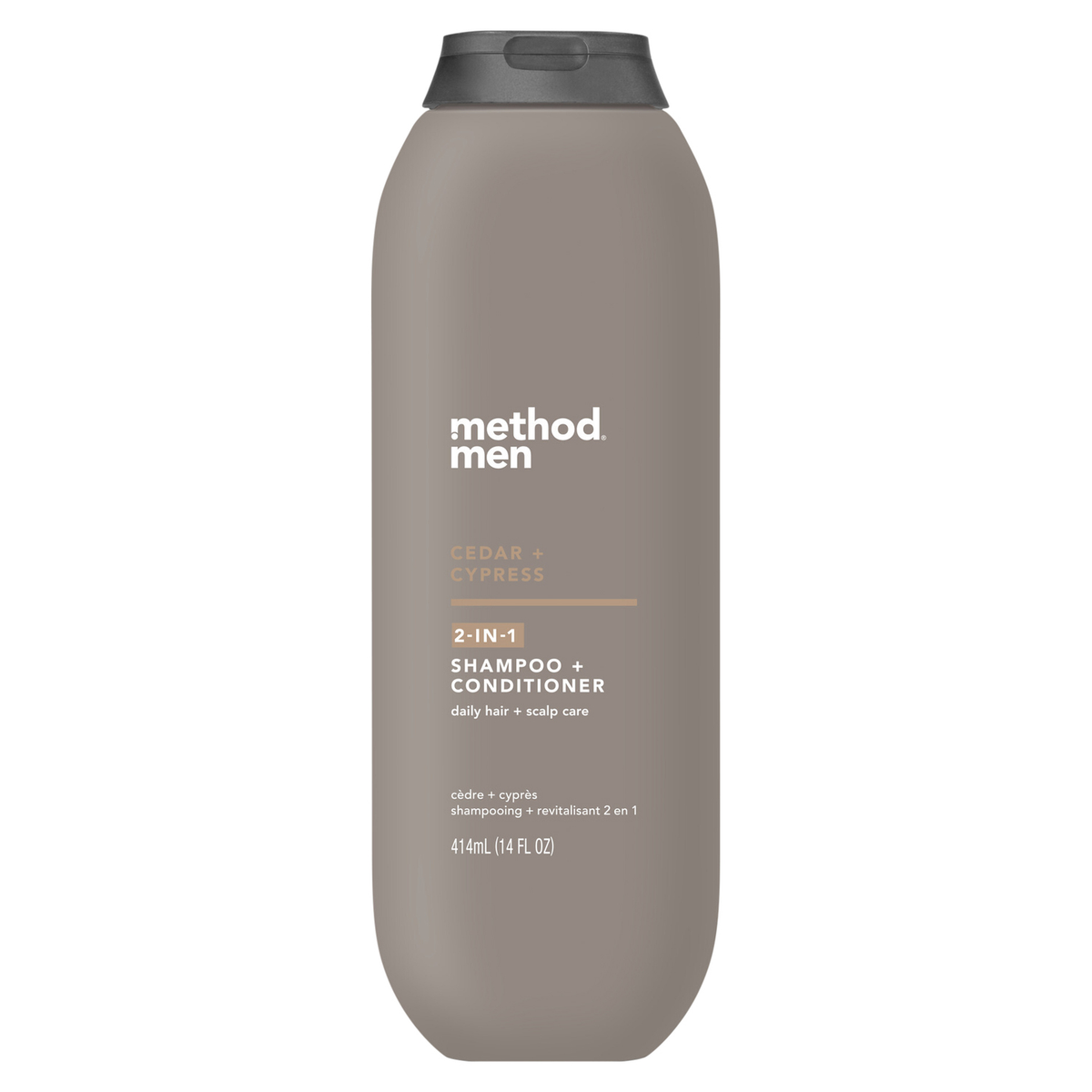 Method Men's 2-in-1 Shampoo + Conditioner with Argan and Jojoba, 414 ml - Cedar + Cypress / 414 ml