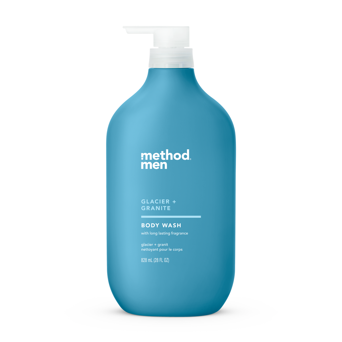Method Men's Body Wash, 7 Scents - Glacier + Granite / 828 ml