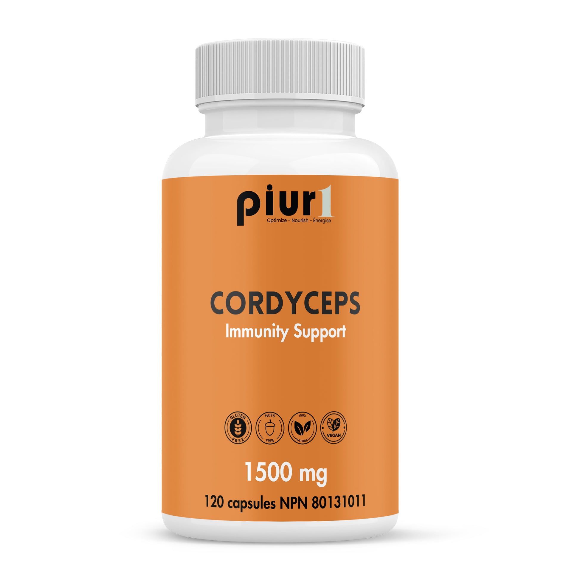 120 Vegetable Capsules | Piur1 Cordyceps Sinensis Capsules 120 Vegetable Capsules