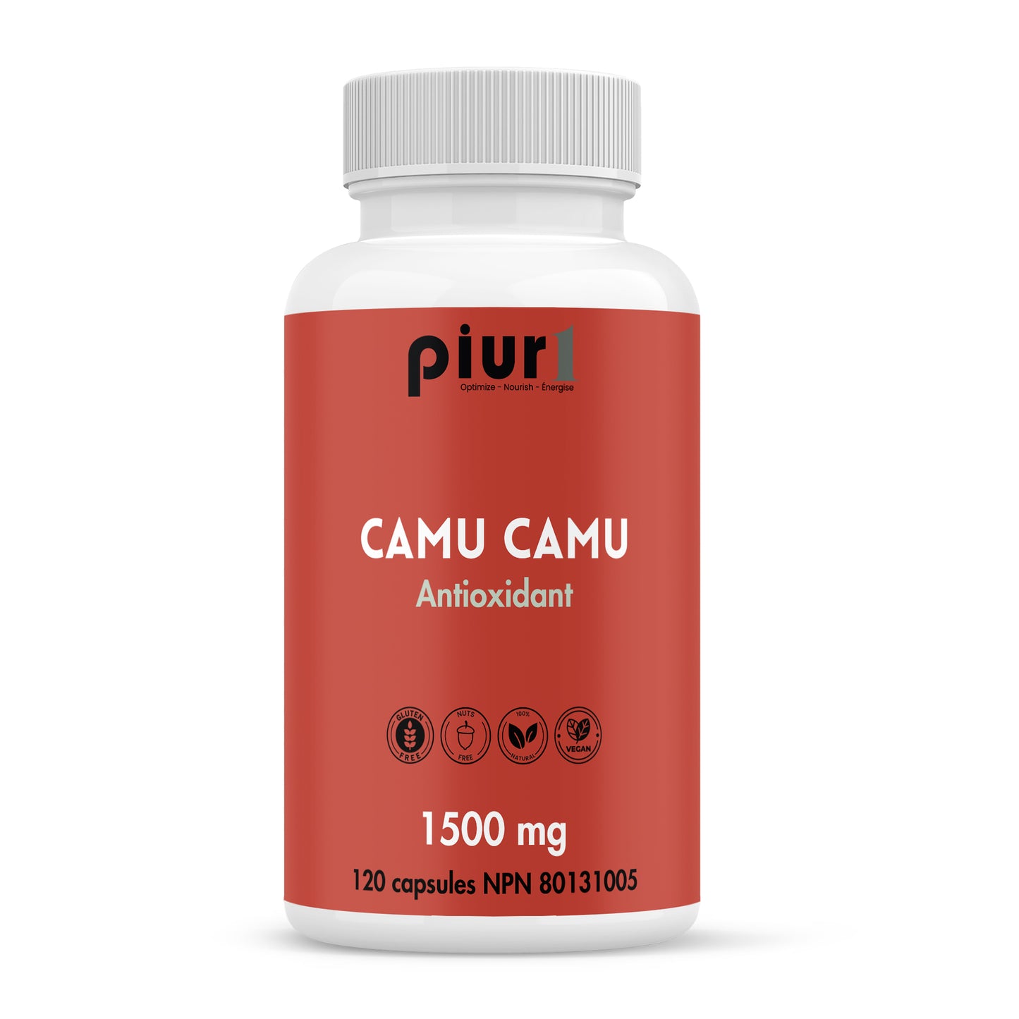 120 Vegetable Capsules | Piur1 Camu Camu Capsules 120 Vegetable Capsules