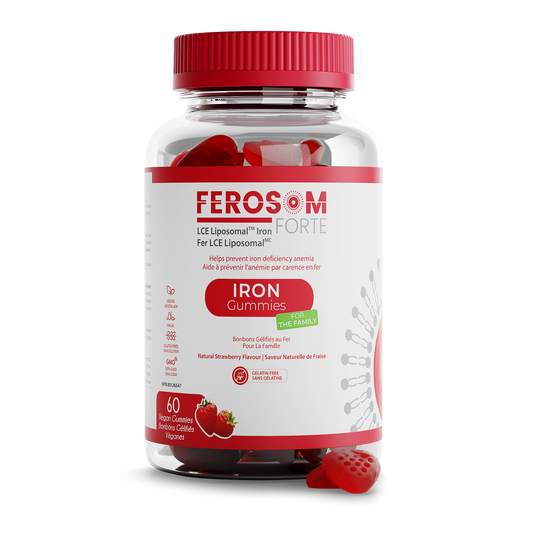 Ferosom Forte LCE Liposomal Iron Gummies, 60 Gummies
