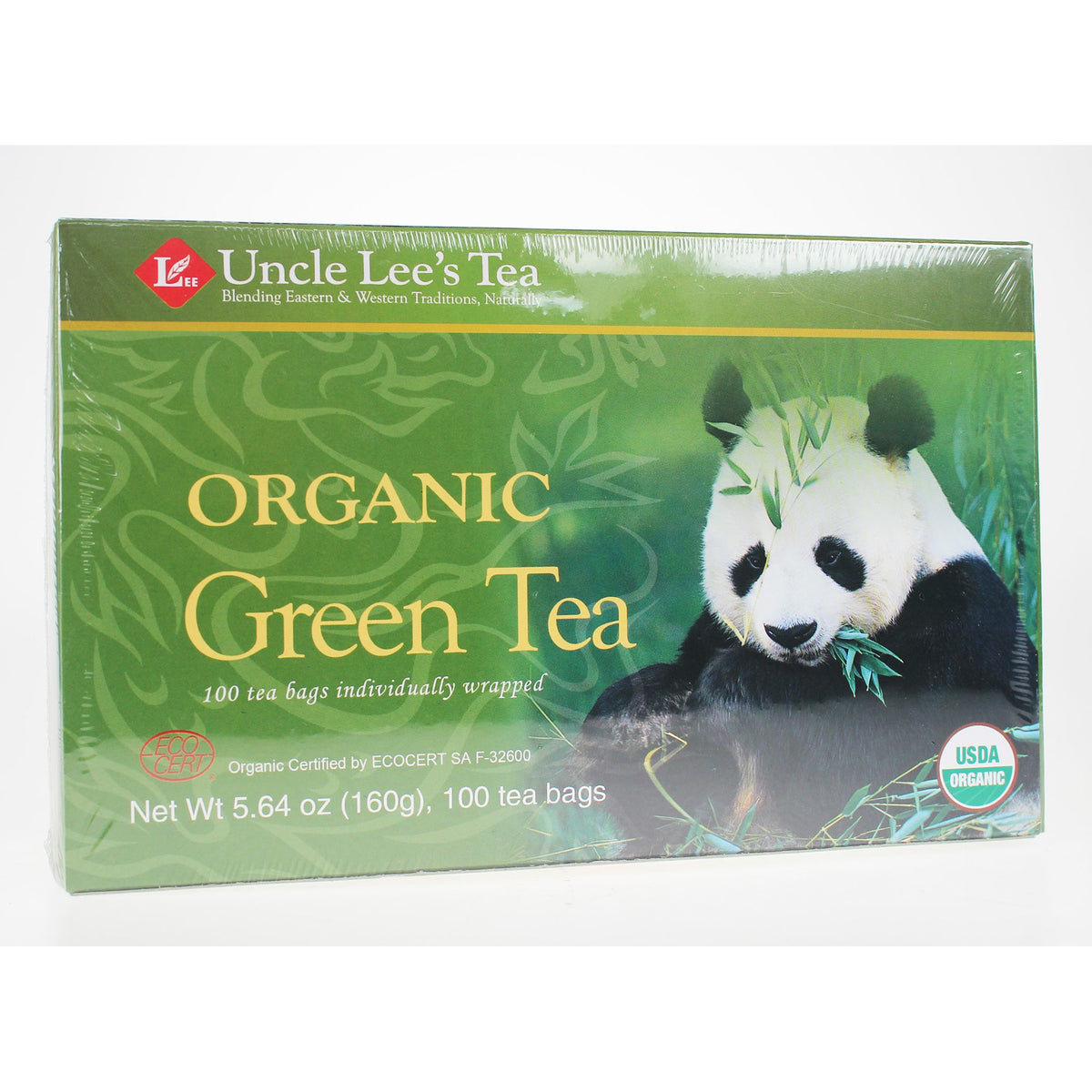 Uncle Lee's Organic Green Tea 100 Individually Wrapped Bags