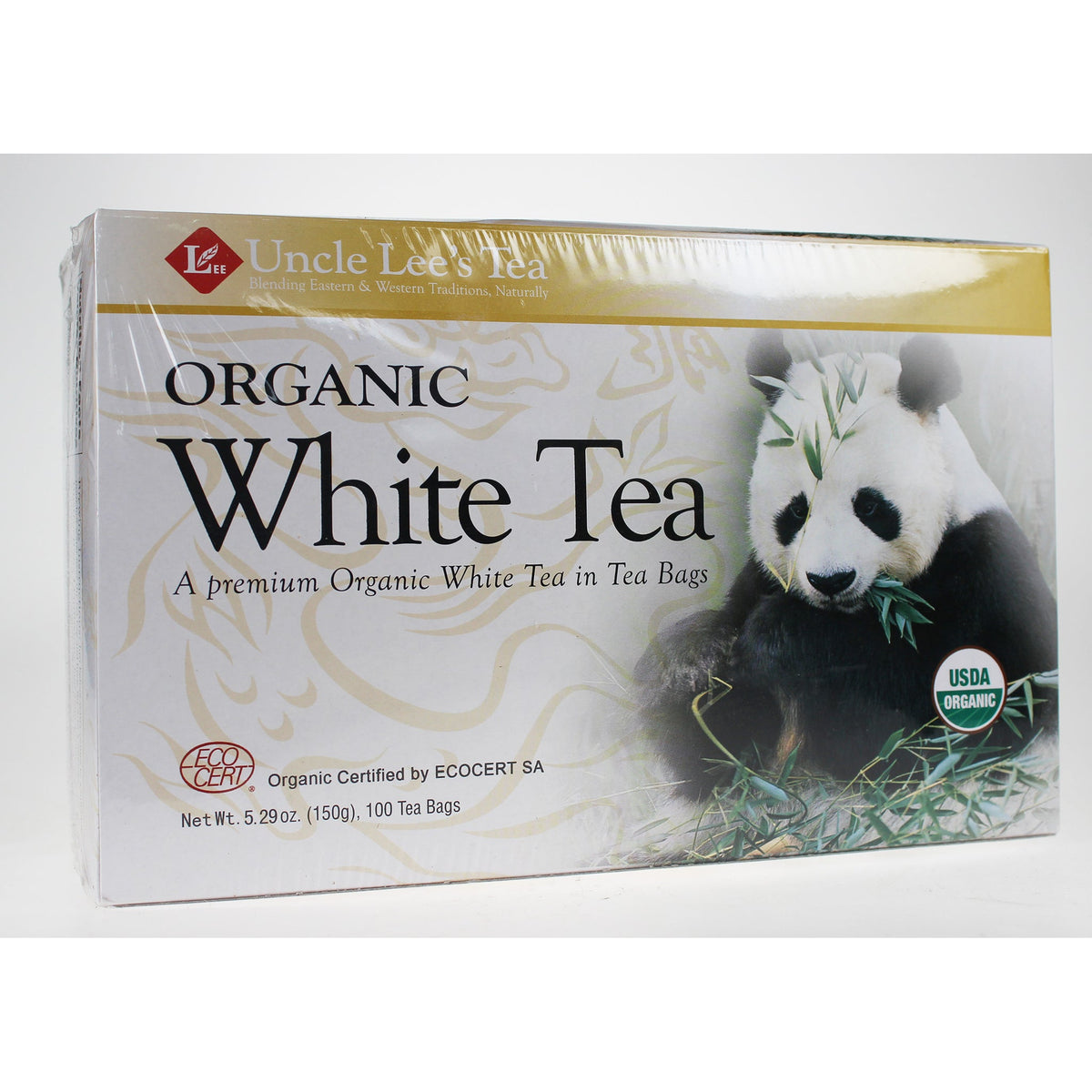 Uncle Lee's Organic White Tea 100 Individually Wrapped Bags
