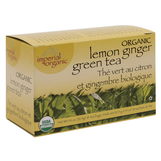 Uncle Lee's Imperial Organic Green Tea Blends Lemon Ginger