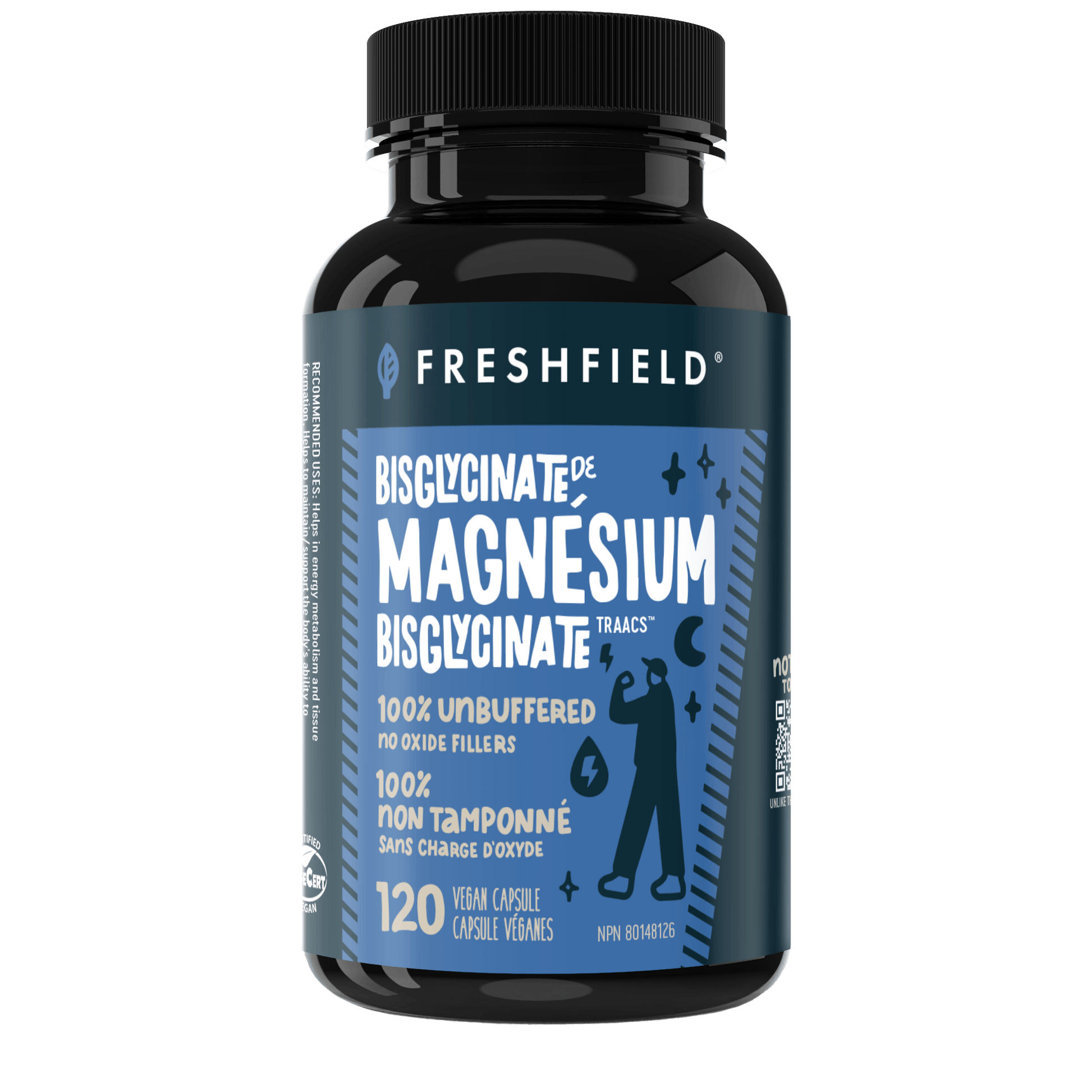 Freshfield Pure Magnesium Bisglycinate 120 Capsules