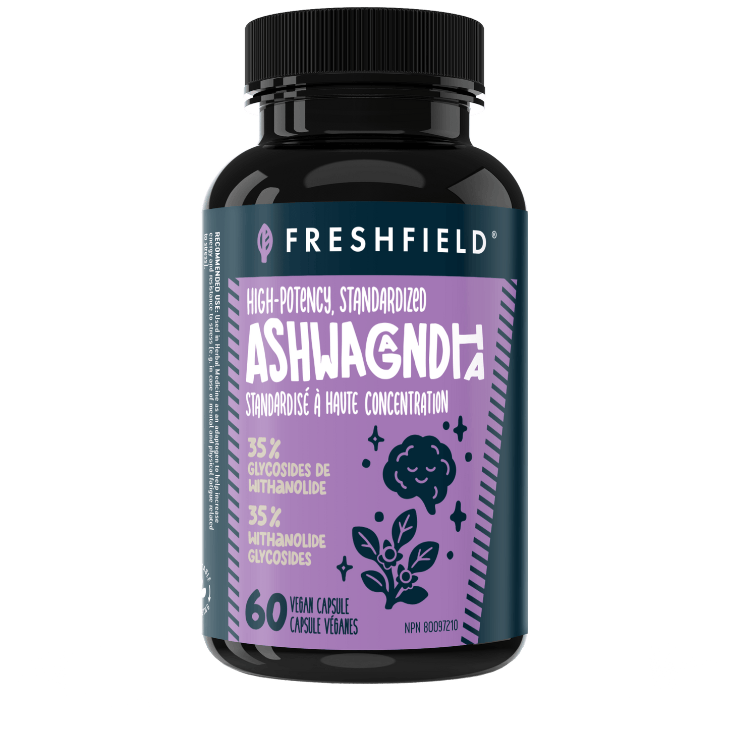Freshfield High-Potency Ashwagandha 60 Vegetable Capsules